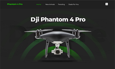 Web UI Design for Drone Dji Phantom4 pro 3d branding concept art drone graphic design graphics design inspiration web logo motion graphics ui uiux web design website