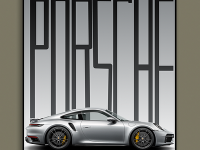 Original Double Sided Porsche Poster at