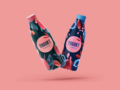 Yogurt Packaging adobeillustrator art graphic design illustration vectorart yogurt packaging