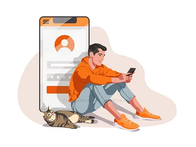 "Petine" Pet Search Service. Mobile App. adobe illustrator animal cat character illustration mobile mobile app pet phone serch service vector vector illustration vectorart