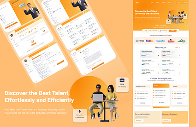Job Portal : Connecting Dreams, Building Careers apply job career dashboard design job portal job search dashboard landing page posting job talent hunt ui ux uxui web application