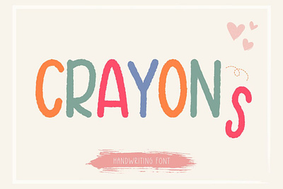 Crayons Handwriting Font bold fonts