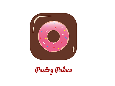 Bakery App Icon app icon bakery baking biscuit chocolate colorful dailyui design dessert donut doughnut illustration logo palace pastry snacks sprinkles tasty ui yummy