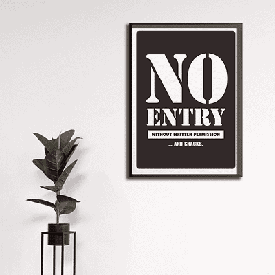 No Entry: Poster art creative design designer graphic graphicdesign poster posterdesign print type typography visual visualcommunication