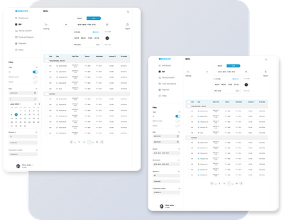 Bills/Transaction 3d animation app application bank bill branding card cart design design system filter graphic design home illustration logo motion graphics ui ux web