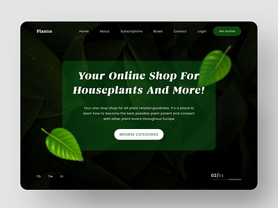 Plantio- Plant store Website Concept design figma flower store graphic design online plant store plant plant store ui ui design ui ux uidesign uiux uiux plant store web web design web design ui web store website design