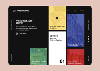 Press Release #Day51 dailyui day51 press release uxui design visual design