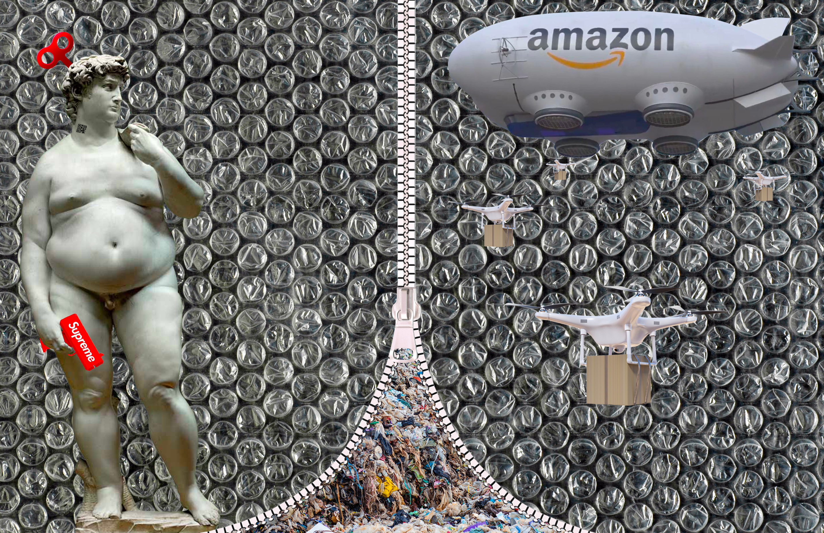 Consumerism.exe collage graphic design