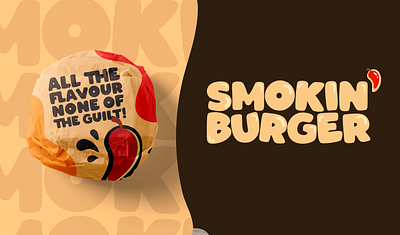 Smokin' Burger | Brand Identity brand branding design graphic design illustration logo logo design restaurant logo vector visual identity