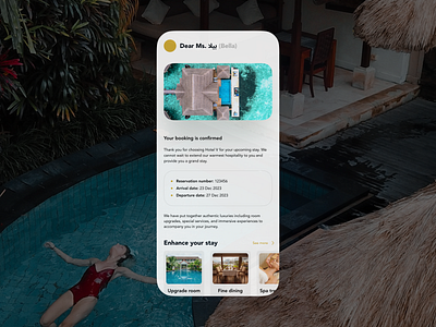 Confirmation - Hotel Booking app branding case study dailyui design email emailer hotel mobile mockup responsive template ux visual