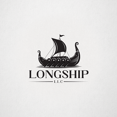 Longship Logo Design boat brand identity branding creative logo design emblem graphic design illustration logo longship longship logo ship