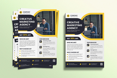 Corporate Business Flyer Template advertising advertising flyer agency flyer branding business business flyer company flyer company profile corporate corporate flyer design flyer design flyer template graphic design illustrator flyer promotional template
