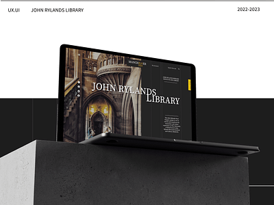 Web design | John Rylands Library design desktop figma library main page ui user interface uxui web website