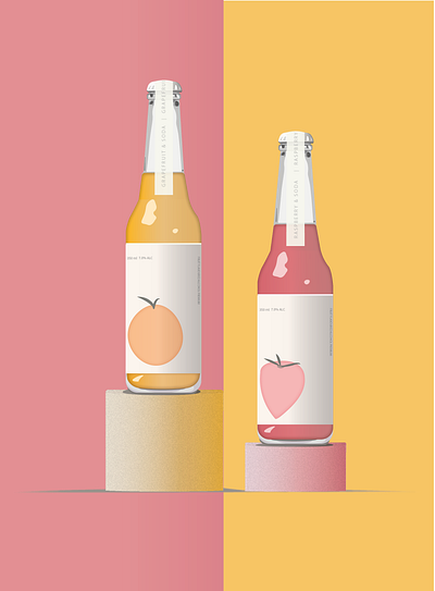 Design of alcoholic beverages branding cocktails design graphic design illustrator logo vector design