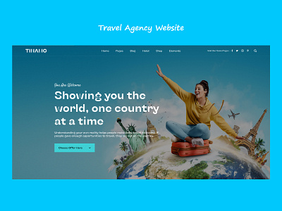 Travel agency website app branding design graphic design illustration logo typography ui ux vector
