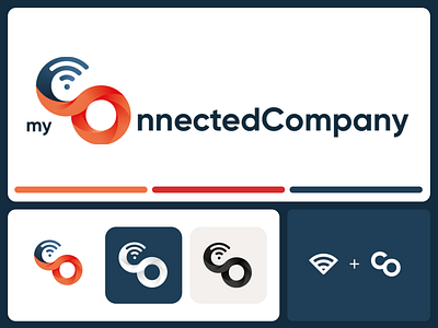 Logo - myConnectedCompany branding logo logo design ui wifi