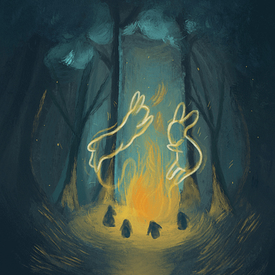 The Enchanted Hares: A Tale of Love and Whispers | FIRST LOOK books children illustration childrens book illustration procreate