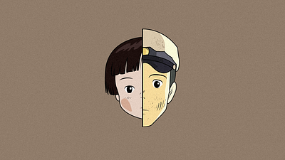 Setsuko and Seita anime art design graphic design illustration logo vector