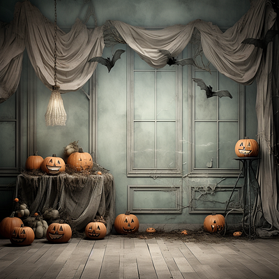 Pastel Halloween Digital Backdrop