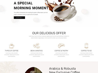 Yele Studio Pro Coffee Website Template Portfolio freelance designer website design website designer website expert website professional wix redesign wix website