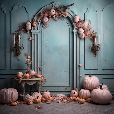 Pastel Halloween Digital Backdrop