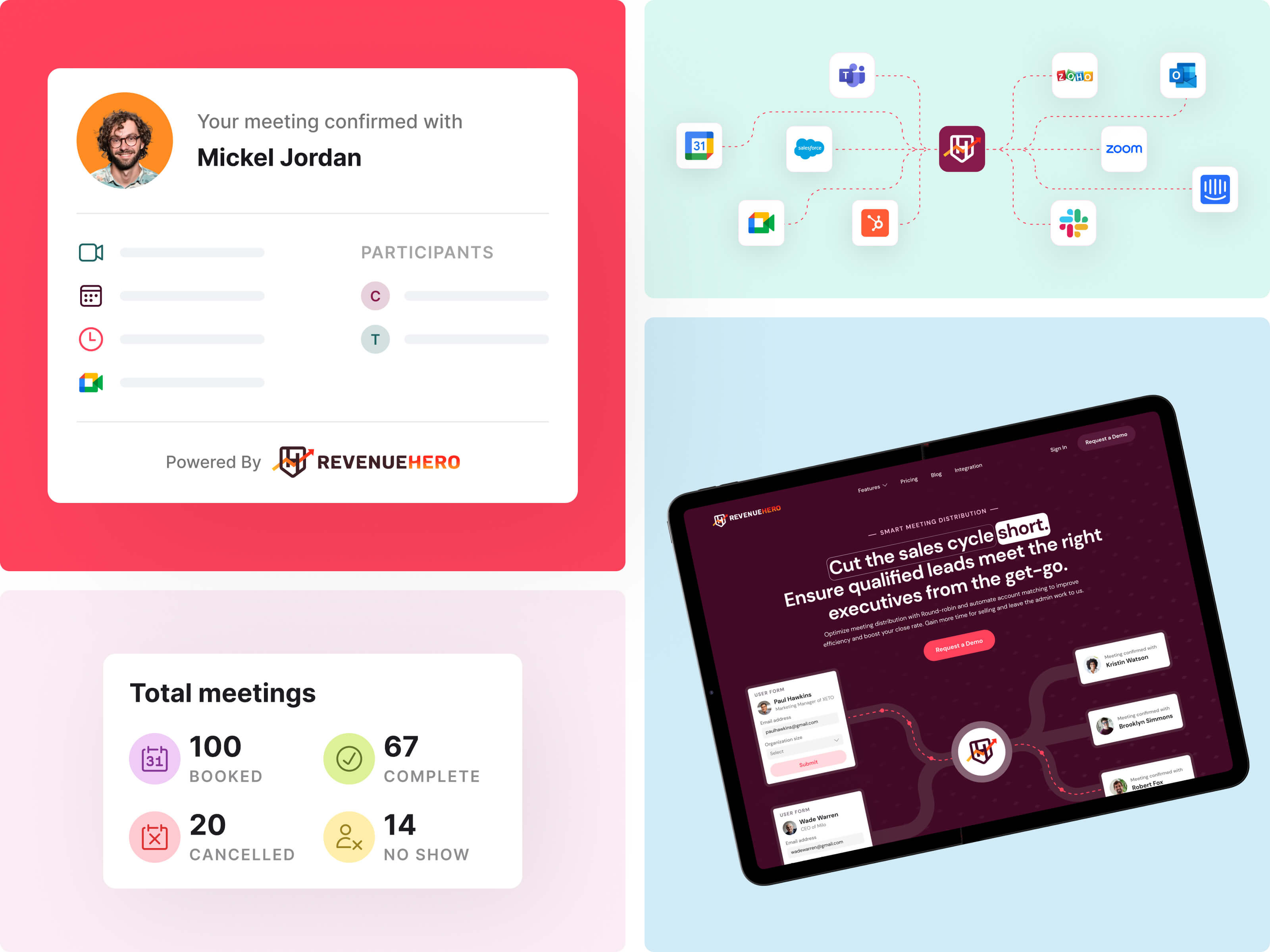 Revenuehero.io: SaaS Website Revamp (Live) animation case study animation conversion rate optimisation homepage marketing website saas saas website web design webflow development website website revamp
