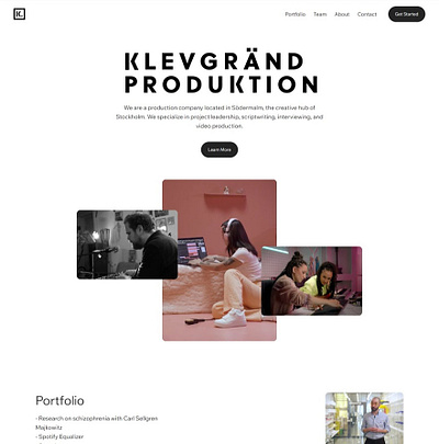 Yele Studio Pro Production Website Template freelance designer professional designer professional website w web designer website design website expert wix website