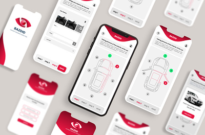 App to check the car body for insurance app app design car insurance figma real app uiux design