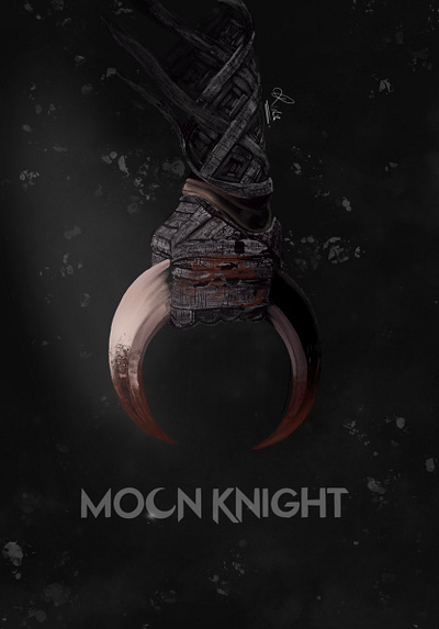 Moon knight design digital illustration illustration poster