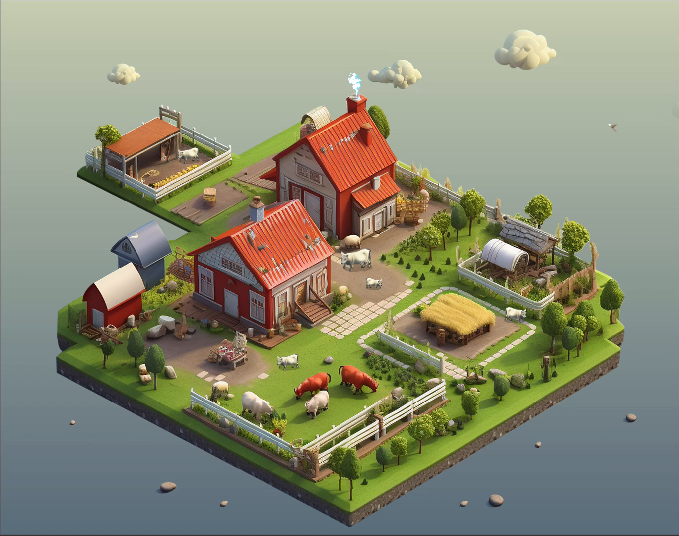 2 5d Animation 2 5d Farm Webgl Animation Ht For Web By Hightopo