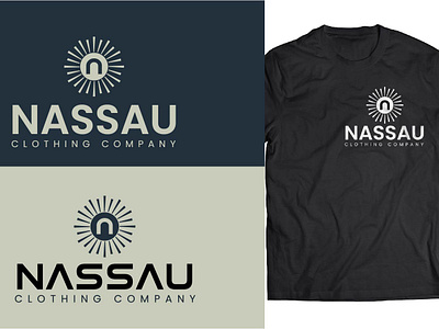 CLOTHING COMPANY LOGO (NASSAU) brand identity brand logo branding brandlogo businesslogo clothing clothingcompanylogo creativelogo illustration lettering logo logo color logo concept logo ideas logodesign minimal logo modern nassau company logo nassau logo tshirt logo