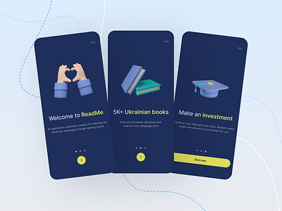 Application-library of Ukrainian books📖 3d app books mobile ui ux web webdesign