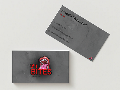 Big Bites Vending LLC branding businesscards flyers graphic design logo sqauarespacedesigner