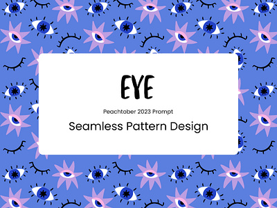 Eye Seamless Pattern Design bedding blue digital illustration eye eye pattern graphic magic occult pattern pattern design pattern illustration peachtober pink seamless pattern seamless pattern design spooky surface design surface pattern textile visuals