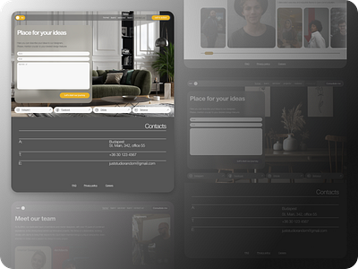 AU-BAU/ Studio website (mobile and desktop light and dark vers) adaptive architecture design designburo desktop interior light and dark mode mobile ui ux web design