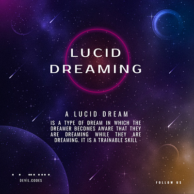 Lucid Dreaming 3d animation branding graphic design logo motion graphics ui