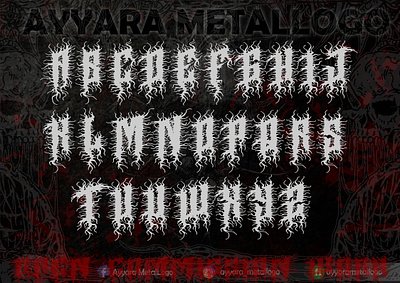 Black Metal Font album tittle band logo band tittle black metal black metal band black metal logo branding design font graphic design handwritten illustration logo script typography