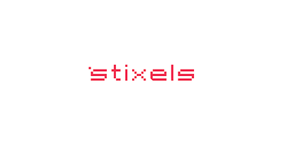 Stixels Logo 3d branding graphic design identity logo motion graphics pixels printing red stixels logo