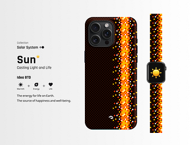 Casting Light and Life ☀️ apple watch band design concept design design graphic design mobile case design pixel art