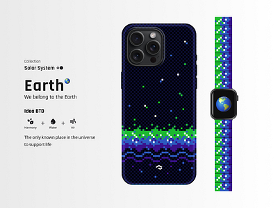 We belong to the Earth 🌎 apple watch band design concept design contest design graphic design iphone mobile case design