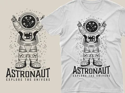 T-Shirt design astronaut illustration minimalist t shirt design t shirt t shirt design typography tshirt design typography