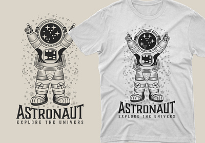 T-Shirt design astronaut illustration minimalist t shirt design t shirt t shirt design typography tshirt design typography