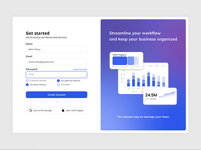 Sign Up Page daily ui design modal ui