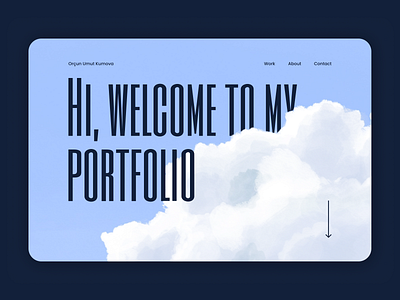 Daily UI #053 - Header Navigation 053 53 branding cloud clouds daily ui depth design digital drawing drawing graphic design header illustration navigation portfolio procreate product design ui ux website