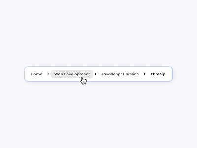 Day #056 - Breadcrumbs 2d branding breadcrumbs daily ui design dev javascript js navigation three.js ui usability user ux ux pattern web development website