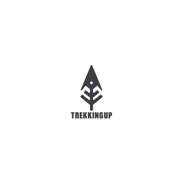 Trekkingup branding graphic design logo