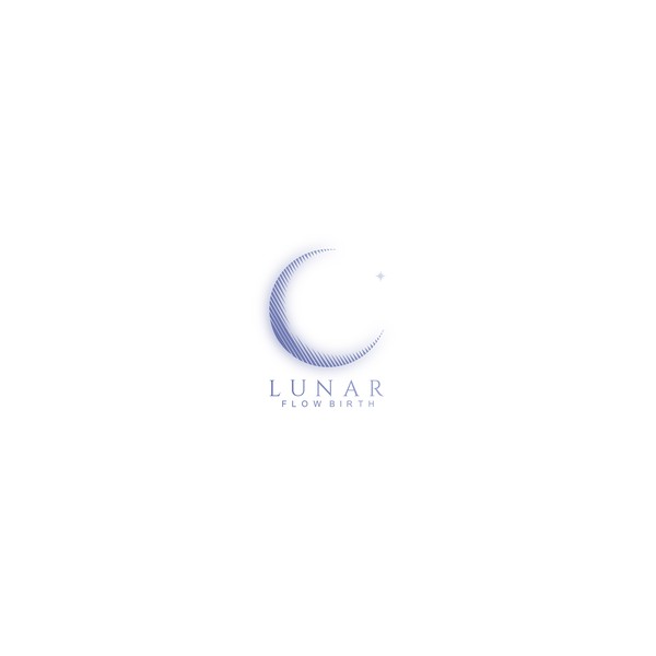 Lunar FLow Birth branding graphic design logo