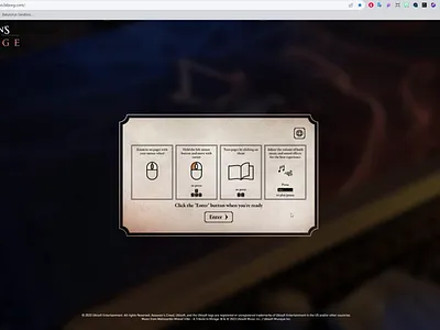 Assassin's Creed Mirage - Interactive Art Book 3d animation glb houdini no retouching redshift threejs web 3d web asset