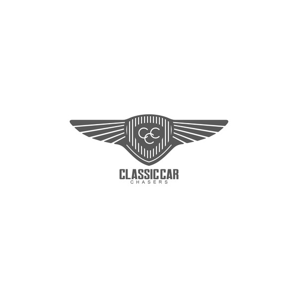 Classic Car Chasers branding graphic design logo