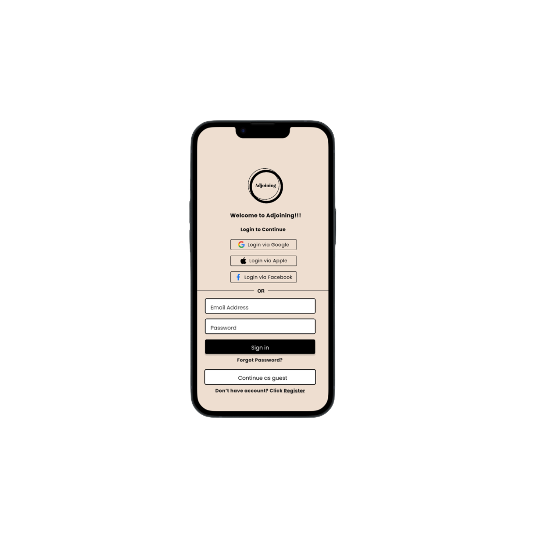 Adjoining App High-Fidelity Prototypes app branding design graphic design illustration logo typography ui ux vector